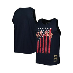 �~�b�`�F��&�l�X �����Y �V���c �g�b�v�X Men's Navy Boston Red Sox Cooperstown Collection Stars and Stripes Tank Top Navy