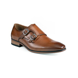 トミー ヒルフィガー メンズ スニーカー シューズ Men's Summy Double Monk Strap Dress Shoes Medium Brown