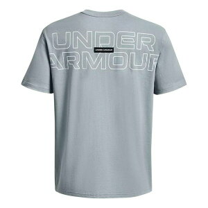 Under Armour A_[A[}[ Y Xj[J[ yUnder Armour Outline Heavyweight T-shirt 'Grey Blue' 1379109-465z TCY US_M_XS