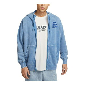 Nike iCL Y Xj[J[ yNike Club Full Zip Hooded Jacket Asia Sizing 'Washed Blue' HQ6040-486z TCY US_M_XL