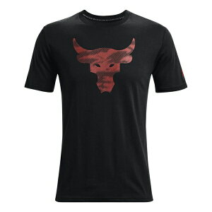 Under Armour アンダーアーマー メンズ スニーカー 【Under Armour Project Rock Brahma Bull T-shirt 'Black Red' 1371214-001】 サイズ US_M_XL