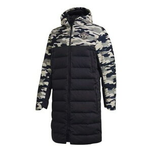 adidas AfB_X Y Xj[J[ yadidas Manchester United Embroidered mid-length Windproof Stay Warm hooded down Jacket Black FR3867z TCY US_M_XXL