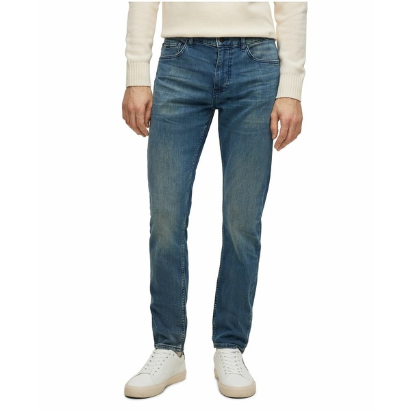 ヒューゴボス メンズ デニムパンツ ボトムス BOSS Men's Slim-Fit Super-Soft Denim Jeans Medium Blue