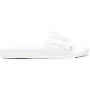 AMIRI �A�~�� �����Y �X�j�[�J�[ �yAMIRI Pool Slide Debossed White White�z �T�C�Y US_12(30.0cm) White/White
