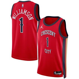 ジョーダン メンズ ユニフォーム トップス Zion Williamson New Orleans Pelicans Jordan Brand Unisex Swingman Jersey Statement Edition Red