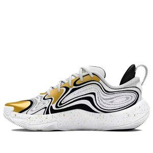 Under Armour A_[A[}[ Y Xj[J[ yUnder Armour Spawn 6 'White Metallic Gold' 3027263-100z TCY US_8(26.0cm)