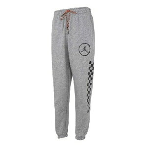 Air Jordan W[_ Y Xj[J[ yMen's Air Jordan Large Logo Casual Fleece Sports Pants/Trousers/Joggers Gray CV2980-091z TCY US_M_L