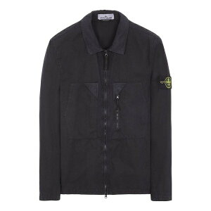 STONE ISLAND Xg[ACh Y Xj[J[ ySTONE ISLAND Brushed Cotton Canvas Zip Shirt Jacket 'Navy' 7815106WN-V0120z TCY US_M_S
