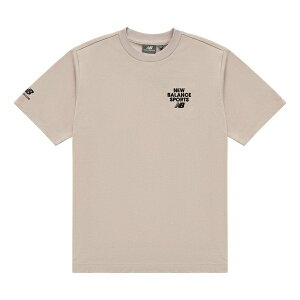 New Balance j[oX Y Xj[J[ yNew Balance Logo Print Tee 'Beige Black' 5ED12093-LBEz TCY US_M_M