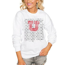 ゲームデイ レディース パーカー・スウェットシャツ アウター Utah Utes Women's Bold Type Perfect Pullover Sweatshirt White