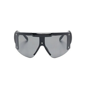 �I�b�g�����K�[ ���f�B�[�X �T���O���X���A�C�E�F�A �A�N�Z�T���[ Knotted shield-frame sunglasses Black