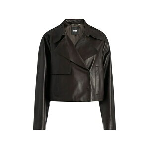 �{�X ���f�B�[�X �W���P�b�g���u���]�� �A�E�^�[ Leather jacket Brown