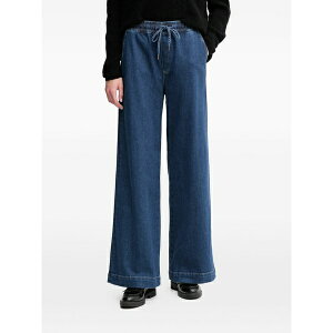 ���X ���b�V�� ���f�B�[�X �f�j���p���c �{�g���X Vasco drawstring wide jeans Blue