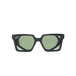 �N�{���E�� ���f�B�[�X �T���O���X���A�C�E�F�A �A�N�Z�T���[ Double-frame oversized sunglasses Black