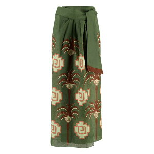 �W���n���i�E�I�[�e�B�Y ���f�B�[�X �X�J�[�g �{�g���X Amazon echoes linen skirt Green
