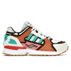 adidas �A�f�B�_�X �����Y �X�j�[�J�[ �yadidas ZX 10000 The Simpsons Krusty Burger�z �T�C�Y US_12.5(30.5cm) White/Brown/Pink