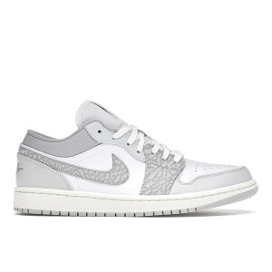 Jordan �W���[�_�� �����Y �X�j�[�J�[ �yJordan 1 Low PRM Smoke Grey Elephant�z �T�C�Y US_9.5(27.5cm) White/Neutral Grey-Sail-Smoke Grey