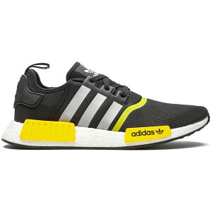 adidas �A�f�B�_�X �����Y �X�j�[�J�[ �yadidas NMD R1 Thunder�z �T�C�Y US_9(27.0cm) Core Black/Matte Silver/Footwear White/Yellow