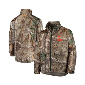 _ubN Y WPbgu] AE^[ Men's Realtree Camo Cleveland Browns Sportsman Waterproof Packable Full-Zip Jacket Green Camo