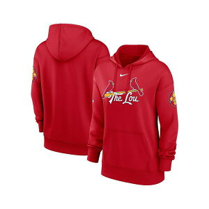 �i�C�L ���f�B�[�X �p�[�J�[�E�X�E�F�b�g�V���c �A�E�^�[ Women's Red St. Louis Cardinals 2024 City Connect Authentic Collection Practice Performance Pullover Hoodie Red