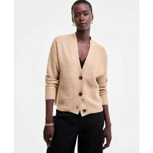 �I�� �T�[�e�B�t�H�[�X ���f�B�[�X �j�b�g&�Z�[�^�[ �A�E�^�[ Women's Three-Button Shaker Cardigan, Created for Macy's Cinnamon Brulee