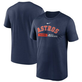 ナイキ メンズ Tシャツ トップス Houston Astros Nike 2023 Postseason Authentic Collection Dugout TShirt Navy