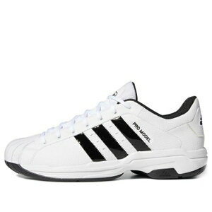 adidas �A�f�B�_�X �����Y �X�j�[�J�[ �yadidas Pro Model 2G Low 'White Black' FX4981�z �T�C�Y US_M_4