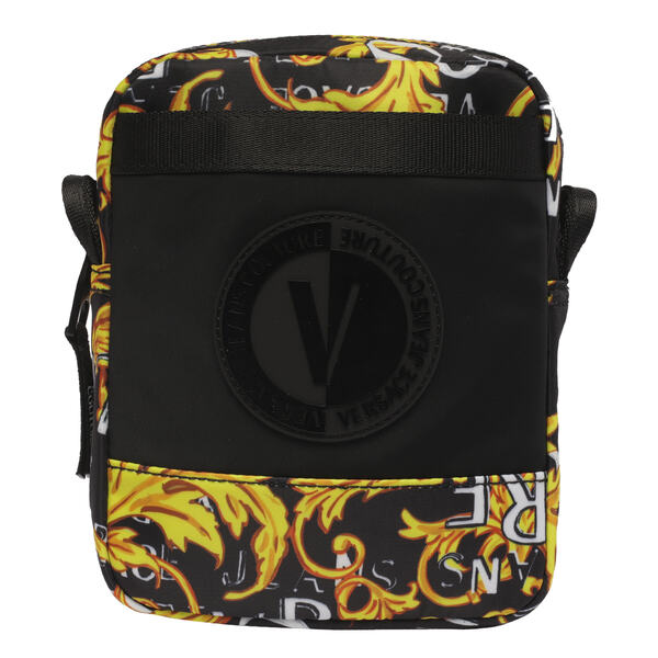 ベルサーチ メンズ 財布 アクセサリー V-emblem Logo Couture Crossbody Bag -