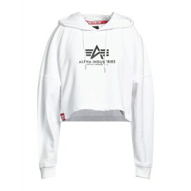 アルファインダストリーズ レディース パーカー・スウェットシャツ アウター Sweatshirts White