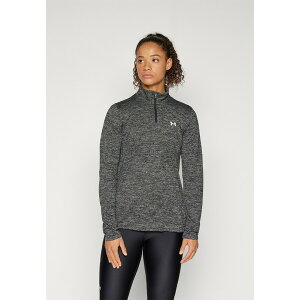 A_[A[}[ fB[X tBbglX X|[c TECH 1/2 ZIP TWIST - Long sleeved top - black/white