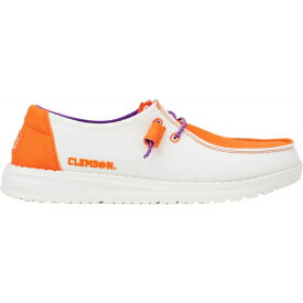 ヘイデュード レディース スニーカー シューズ Hey Dude Women's Wendy Clemson Tigers Shoes Orange