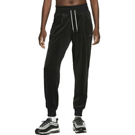 ナイキ レディース カジュアルパンツ ボトムス Nike Women's Sportswear High Rise Velour Joggers Black