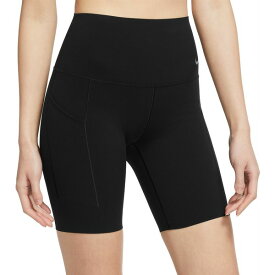 ナイキ レディース カジュアルパンツ ボトムス Nike Women's Universa Medium-Support High-Waisted 8" Biker Shorts Black