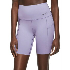 ナイキ レディース カジュアルパンツ ボトムス Nike Women's Universa Medium-Support High-Waisted 8" Biker Shorts Lilac Bloom