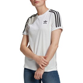 アディダス レディース シャツ トップス adidas Originals Women's 3-Stripes T-Shirt White