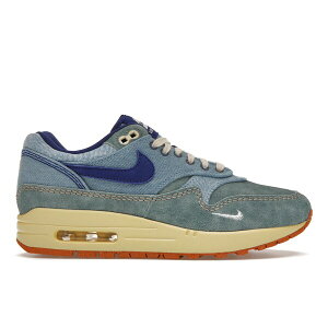 Nike �i�C�L �����Y �X�j�[�J�[ �yNike Air Max 1 PRM Dirty Denim�z �T�C�Y US_M_4 Mineral Slate/Deep Royal Blue-Lemon Wash