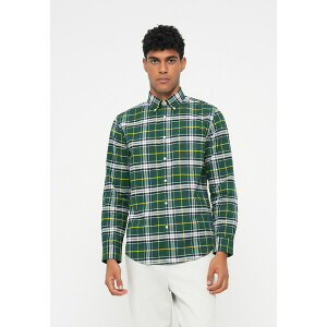 g~[ qtBK[ Y Vc gbvX CHECK SHIRT - Shirt - ornamental green