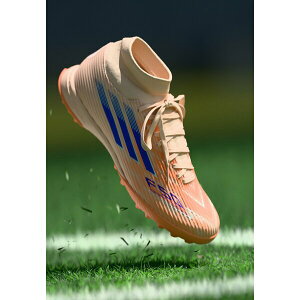 AfB_X fB[X tBbglX X|[c F50 SPARKFUSION LEAGUE W MID TURF FOOTBALL BOOTS - Turf football boots - bliss orange/lucid blue/beam orange