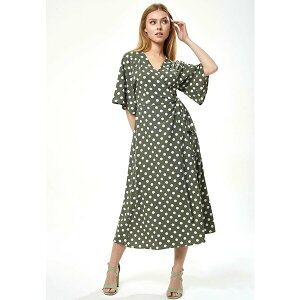 ���N�I���b�V�� ���f�B�[�X �����s�[�X �g�b�v�X POLKA DOT - Day dress - khaki
