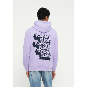 g~[qtBK[ Y p[J[EXEFbgVc AE^[ STACK BACK LOGO HOODIE - Sweatshirt - purple