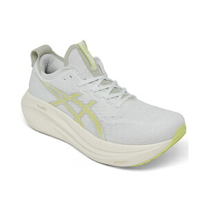 AVbNX Y Xj[J[ V[Y Men's GEL-NIMBUS 27 Running Sneakers from Finish Line White, Yellow