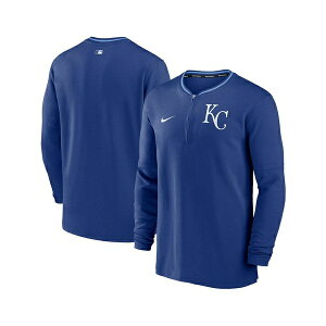 �i�C�L �����Y �V���c �g�b�v�X Men's Royal Kansas City Royals Authentic Collection Performance Half-Zip Top Royal