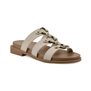 zCg}Ee fB[X T_ V[Y Women's Koala Slip-On Flat Sandals Eggshell Smooth