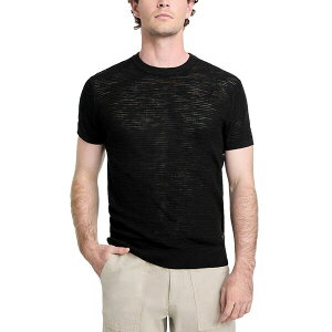 QX Y jbg&Z[^[ AE^[ Men's Goodwin Textured Short-Sleeve Sweater Jet Black A996