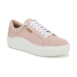 hN^[EV[ fB[X Xj[J[ V[Y Women's Time Off Go Closed Round Toe Lace Up Platform Sneakers Blush Pink Microfiber