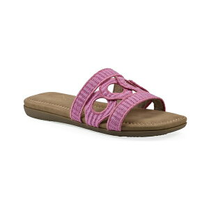NtoCzCg}Ee fB[X T_ V[Y Women's Fraly Slide Slip-On Sandals Fuchsia Raffia