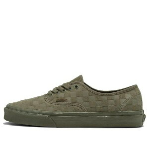 Vans �o���Y �����Y �X�j�[�J�[ �yVans Authentic Mono Checkerboard 'Olive' VN000CRQOLV�z �T�C�Y US_M_4