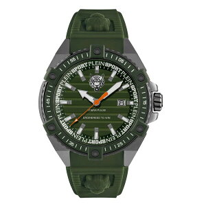 �v���C���X�|�[�c �����Y �r���v �A�N�Z�T���[ Men's Urban Pulse 3 Hand Date Quartz Green Silicone Strap Watch, 47MM Green