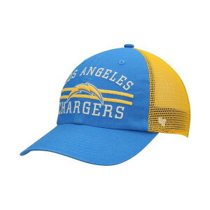 47�u�����h �����Y �X�q �A�N�Z�T���[ Men's '47 Powder Blue Los Angeles Chargers Highpoint Trucker Clean Up Snapback Hat Powder Blue