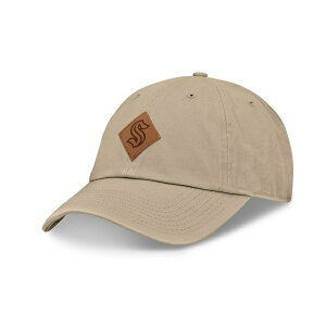 �t�@�i�e�B�N�X �����Y �X�q �A�N�Z�T���[ Men's Khaki Seattle Kraken Elements Unstructured Patch Leather Strapback Hat Khaki